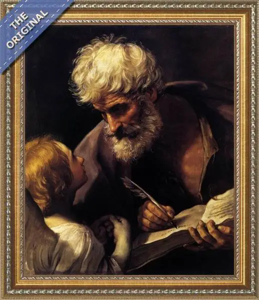Finished reproduction of St Matthew and the Angel 1635-40