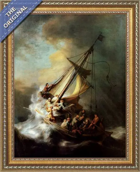 Finished reproduction of Christ In The Storm On The Sea Of Galilee