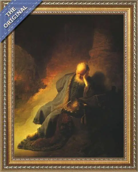 Finished reproduction of Prophet Jeremiah Lamenting the Destruction of Jerusalem