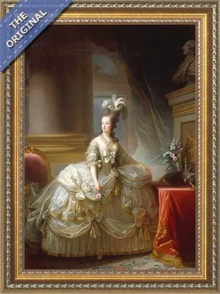 Finished reproduction of Marie Antoinette 1755-93 Queen of France, 1779