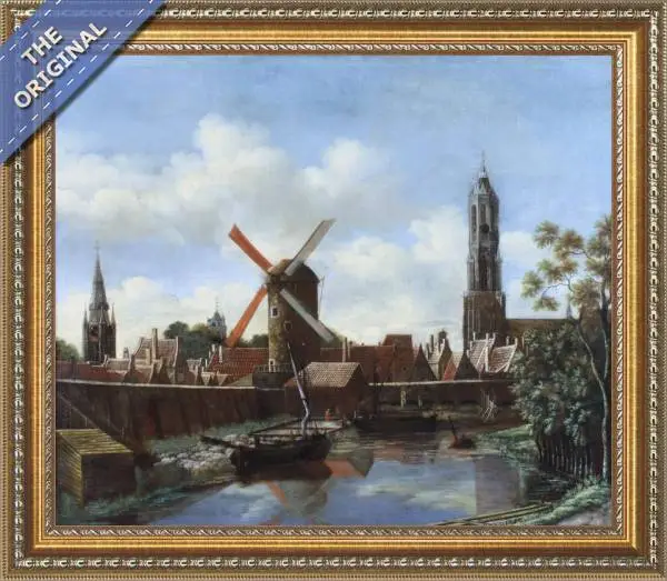 Finished reproduction of The Harbour of Delft 1658-60