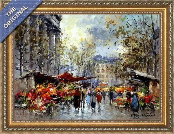 Finished reproduction of Flower Market Madeleine