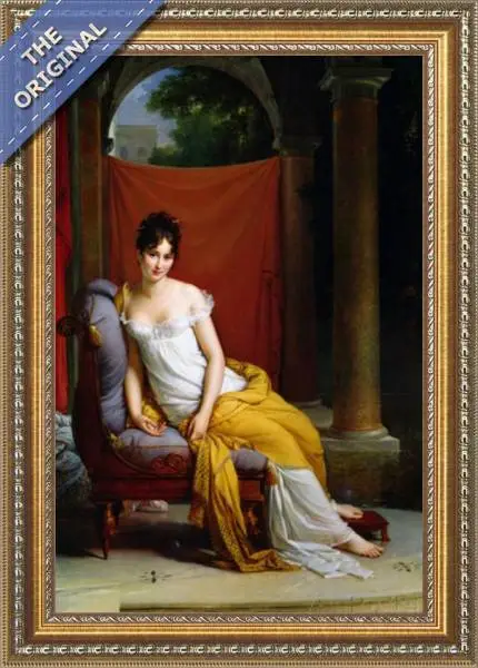 Finished reproduction of Portrait of Madame Recamier 1777-1849 2