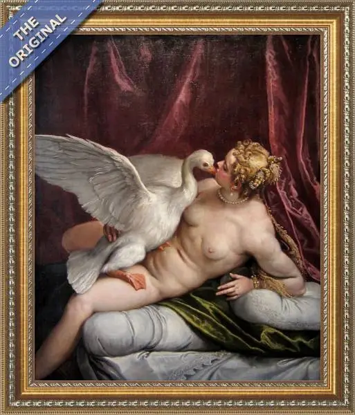 Finished reproduction of Leda and the Swan