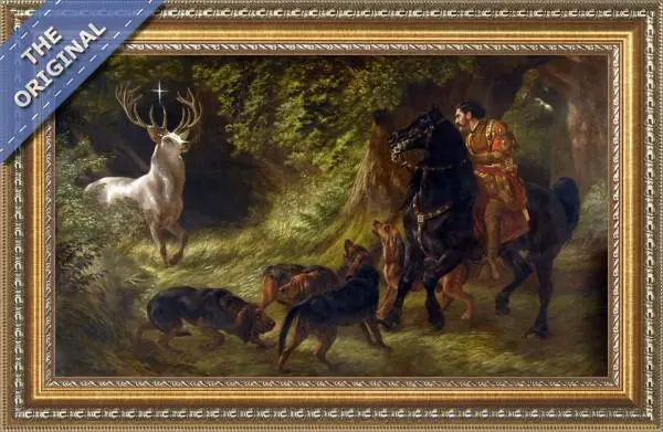Finished reproduction of Legend Of St Hubert