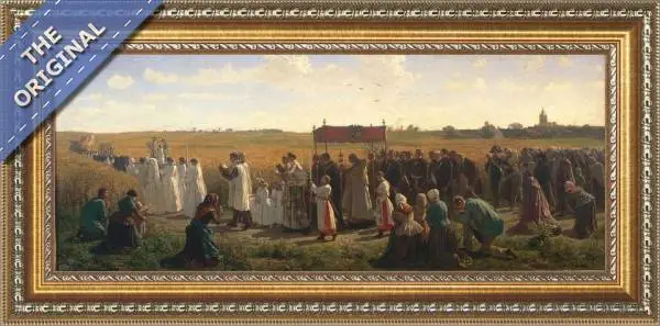 Finished reproduction of La Benediction Des Bles Dans L'artois