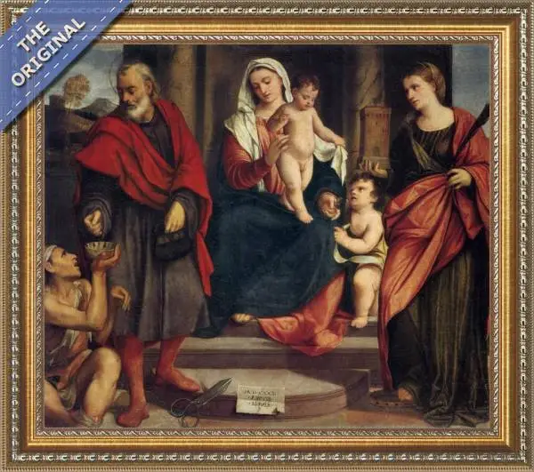 Finished reproduction of Madonna of the Tailors