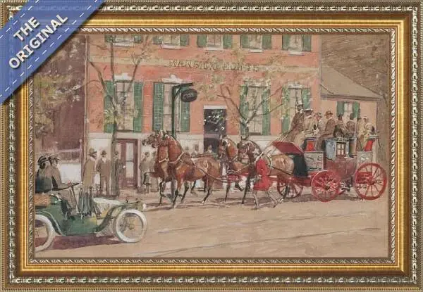 Finished reproduction of Set Of Six Coaching Scenes