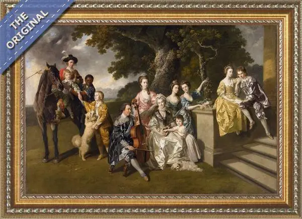 Finished reproduction of The Family of Sir William Young (1725-88) c.1766