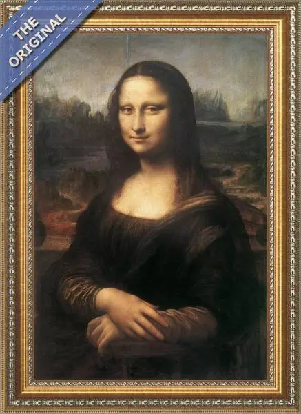 Finished reproduction of The Mona Lisa, Or La Gioconda