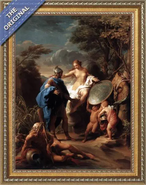 Finished reproduction of Venus Presenting Aeneas with Armour Forged by Vulcan 1748