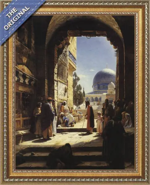 Finished reproduction of At the Entrance to the Temple Mount, Jerusalem