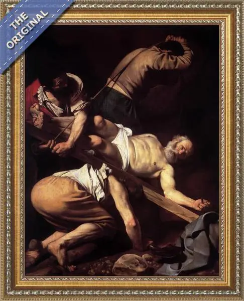 Finished reproduction of The Crucifixion of St. Peter, 1600-01
