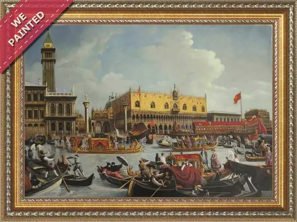 Detail of the reproduction of Return of the Bucintoro on Ascension Day