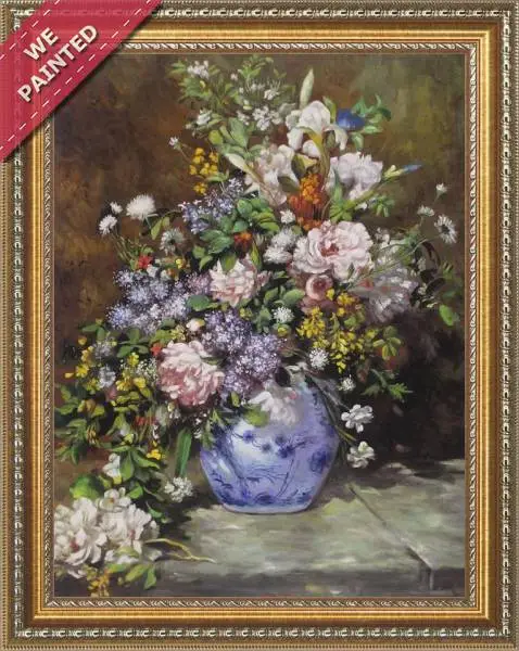 Detail of the reproduction of Spring Bouquet