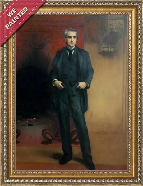 Detail of the reproduction of Edwin Booth