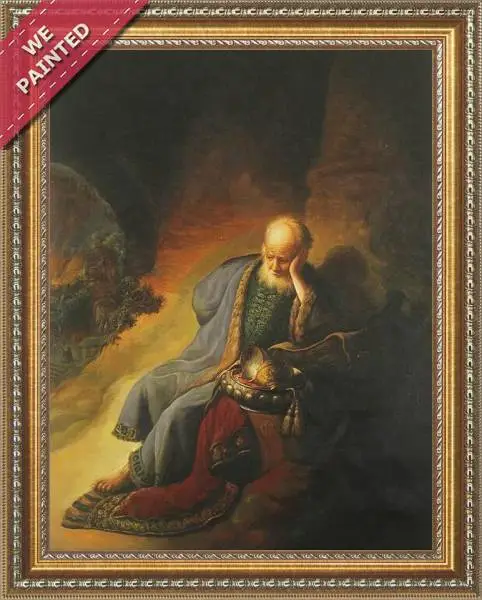 Detail of the reproduction of Prophet Jeremiah Lamenting the Destruction of Jerusalem