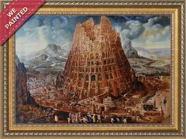 Detail of the reproduction of Tower Of Babel