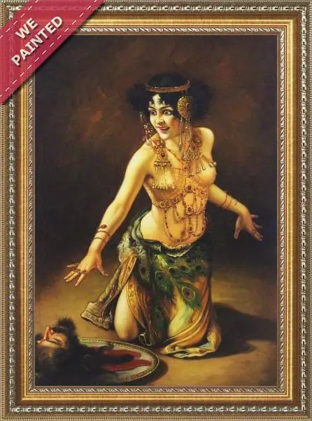 Detail of the reproduction of Der Tanz Der Salome