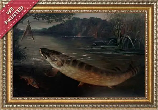 Detail of the reproduction of The Pike Lure
