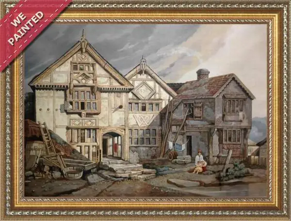 Detail of the reproduction of Poundsbridge Manor, Poundsbridge, Penshurt, Kent