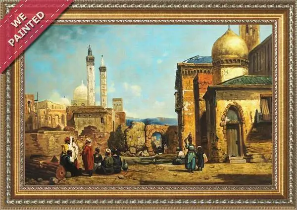 Detail of the reproduction of Scene in Morocco