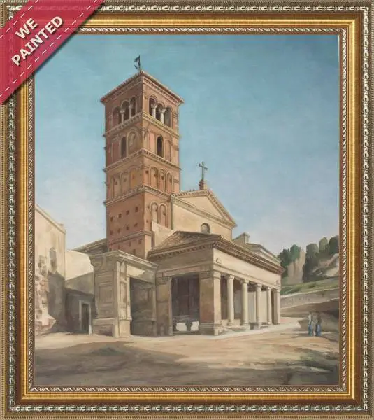 Detail of the reproduction of Vue De L'eglise San Giorgio Al Velabro A Rome