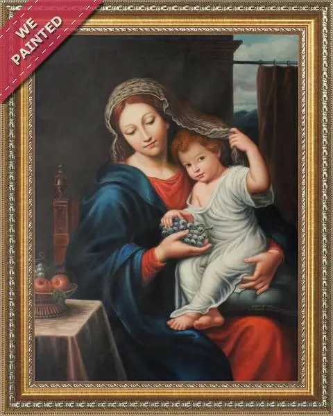 Detail of the reproduction of Madonna With Child