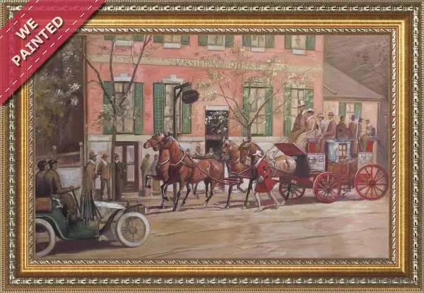 Detail of the reproduction of Set Of Six Coaching Scenes