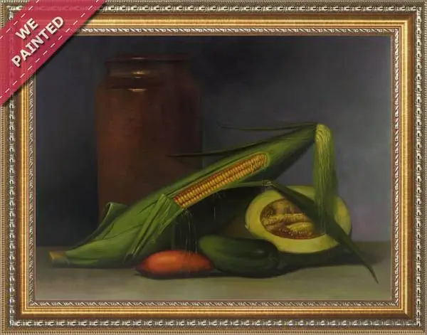 Detail of the reproduction of Corn And Cantaloupe