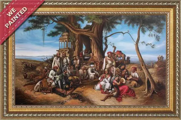 Detail of the reproduction of The Thugs Of India: Halt At The Shrine Of Ganesh