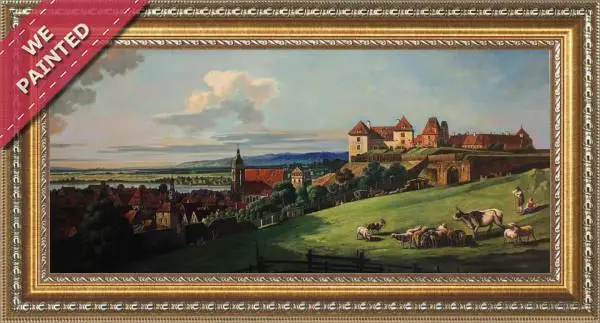 Detail of the reproduction of Fortress of Sonnenstein above Pirna