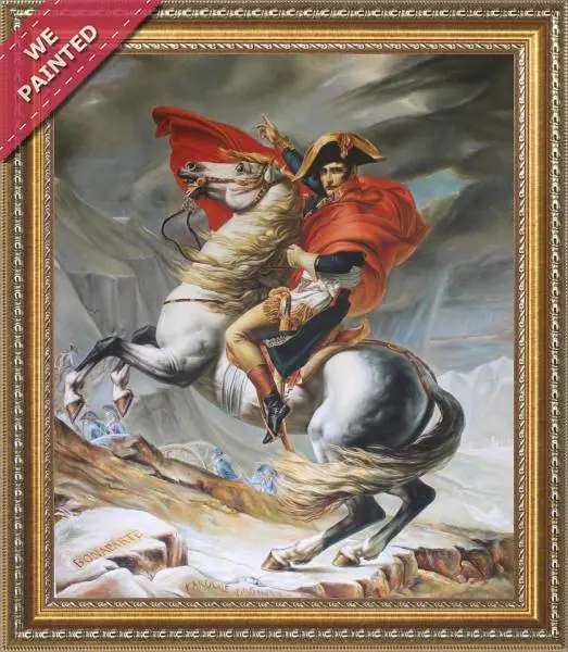 Detail of the reproduction of Napoleon Crossing the Alps 2