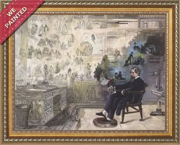 Detail of the reproduction of Dickens' Dream