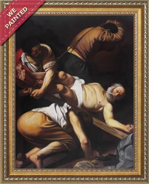 Detail of the reproduction of The Crucifixion of St. Peter, 1600-01