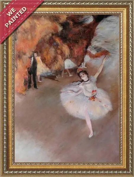 Detail of the reproduction of The Star (aka Dancer on Stage) 1878
