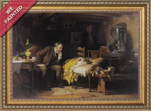 Detail of the reproduction of The Doctor