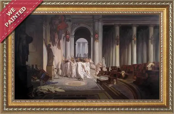 Detail of the reproduction of The Death of Caesar
