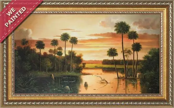 Detail of the reproduction of The Great Florida Sunset