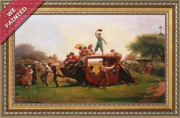 Detail of the reproduction of The Old Stage Coach